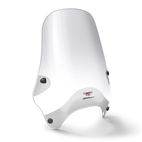 Szyba/Owiewka StreetShield™ Uniwersalna Montaż Stały 7/8"-1" - obrazek 4