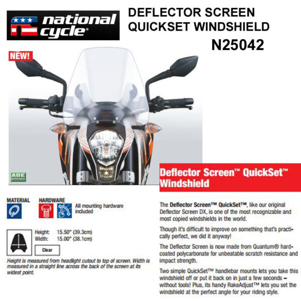 Owiewka Deflector Screen™ N25042 – Natonal Cycle