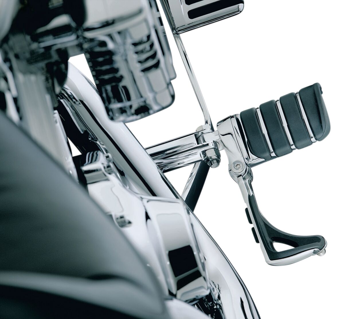 Podnóżki motocyklowe Switchblade chrom - obrazek 3