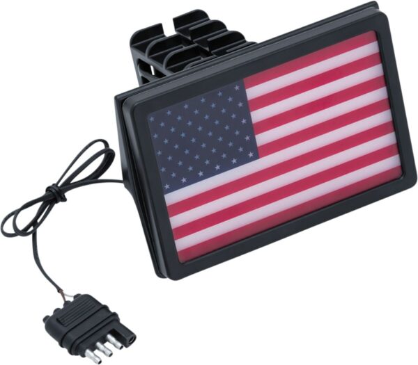 Osłona zaczepu odbiornika LED z flagą USA