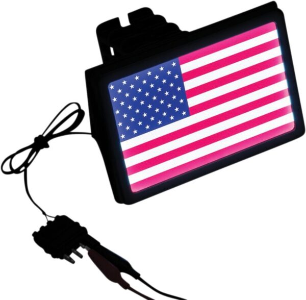 Osłona zaczepu odbiornika LED z flagą USA - obrazek 3