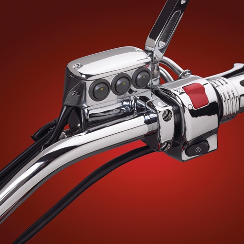 Chromowany przełącznik 3-pozycyjny z LED 52-605A - obrazek 2