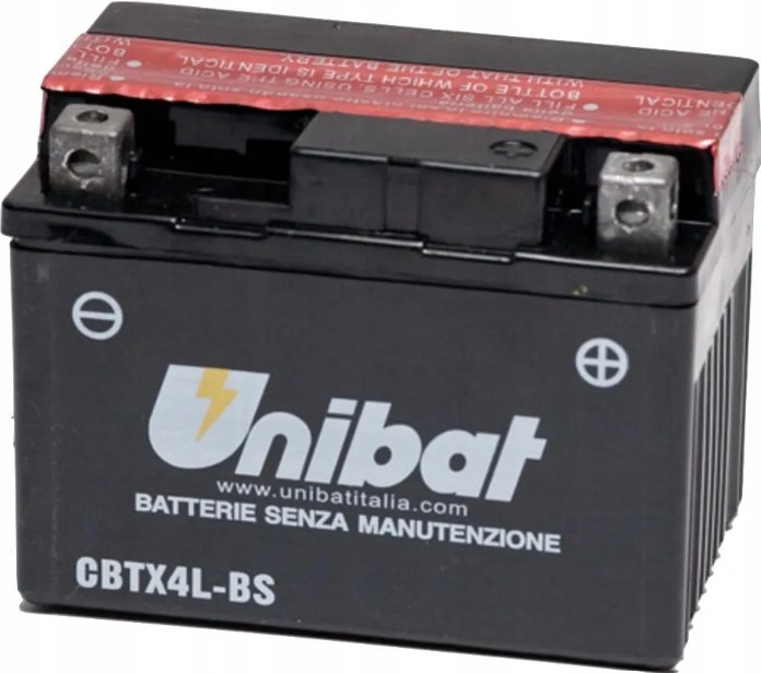 Akumulator UNIBAT CBTX4L-BS 3Ah 50A