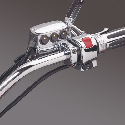 Chromowany przełącznik 3-pozycyjny z LED 52-605A