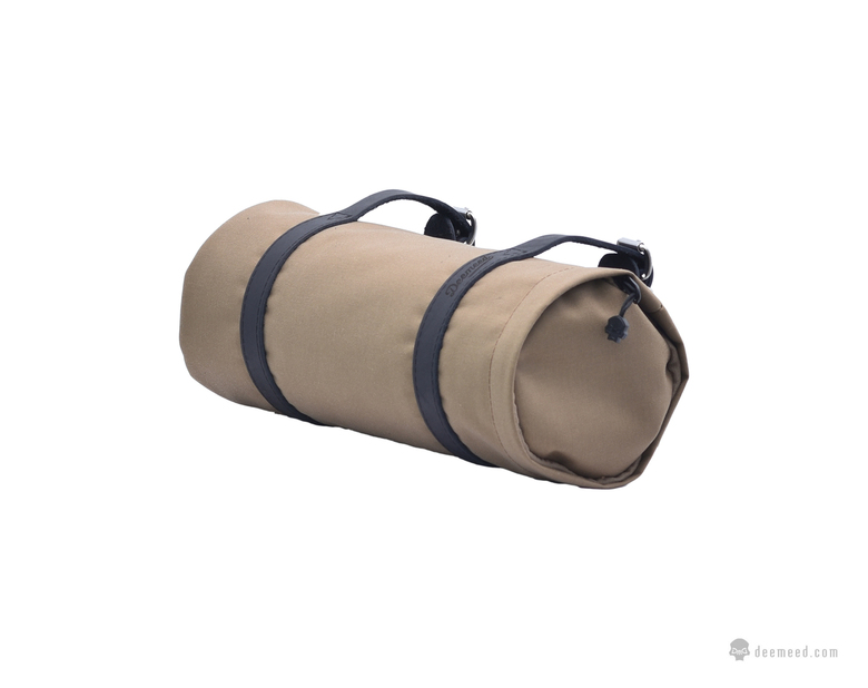 Piórnik / rolka wykonana z oliwkowej CORDURY® z czarnymi paskami - obrazek 2