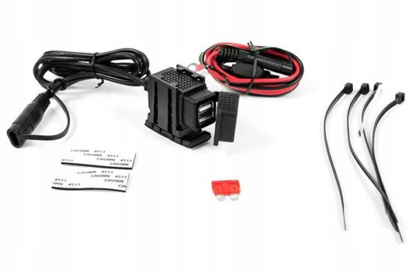 Motocyklowe gniazdo - 2 x USB - 3.1 A - obrazek 2
