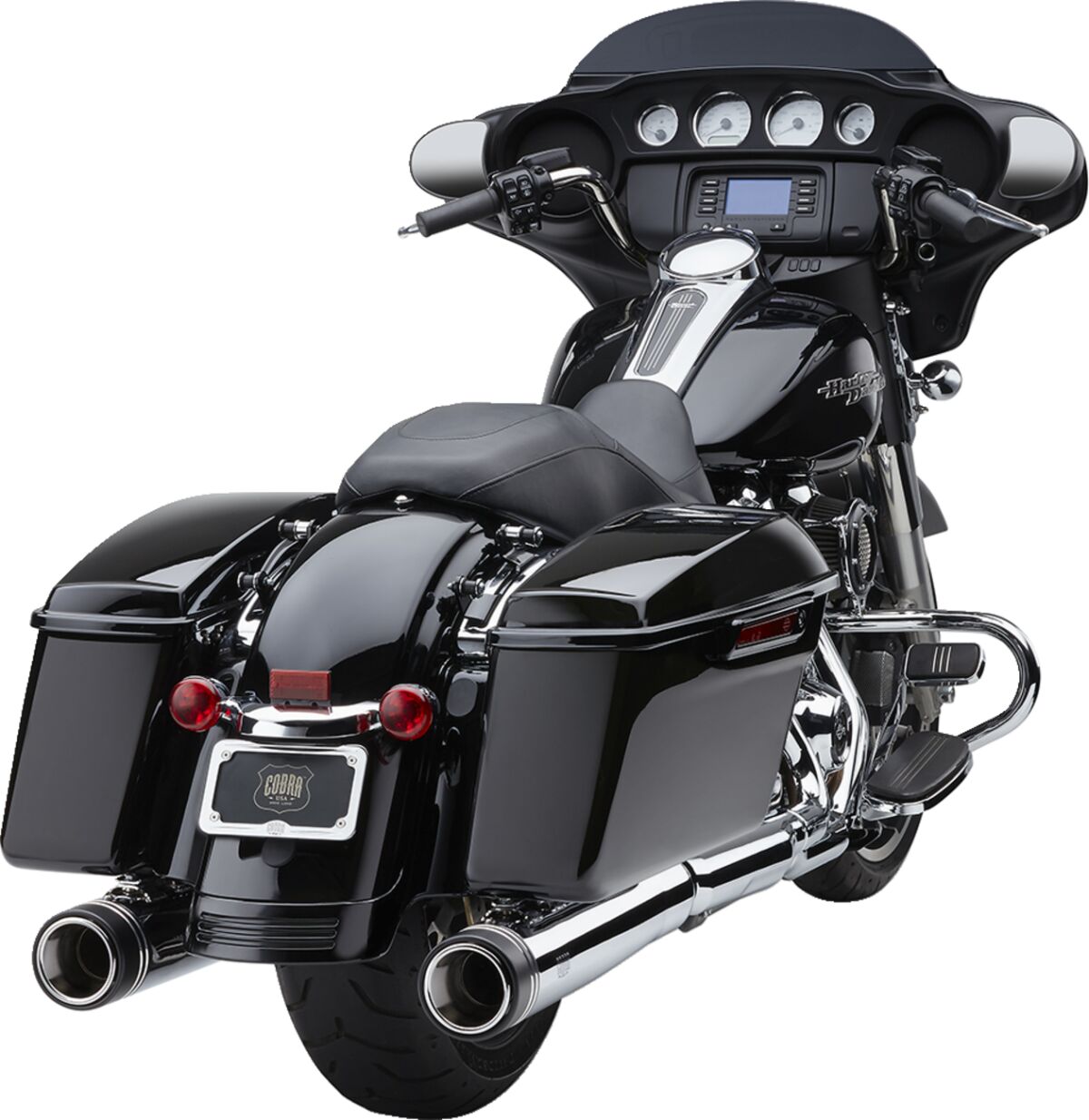 Tłumiki wydechowe Cobra "Neighbor Haters® Series" Chrom FLHX/FLHT/FLHR 17-24 - obrazek 2