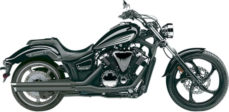 Tłumik wydechowy Czarny XVS1300C