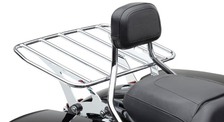 Duży bagażnik szybkiego montażu do Harley Davidson FLH 97-08 Chrom/Czarny Cobra 602-2801