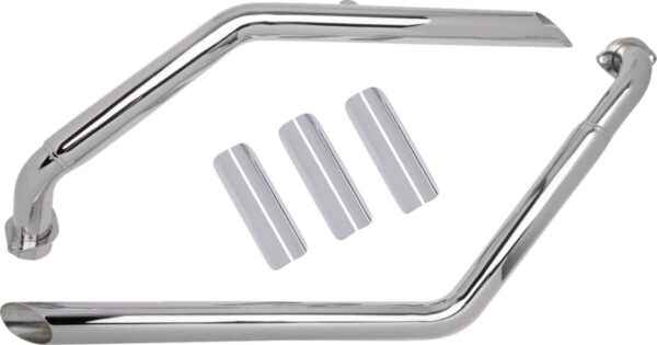 Układ wydechowy Cobra "Drag Pipes" Chrom VT1100C - obrazek 3