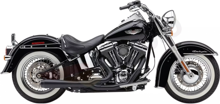 Układ wydechowy Cobra ”El Diablo 2:1” Czarny Softail 12-17