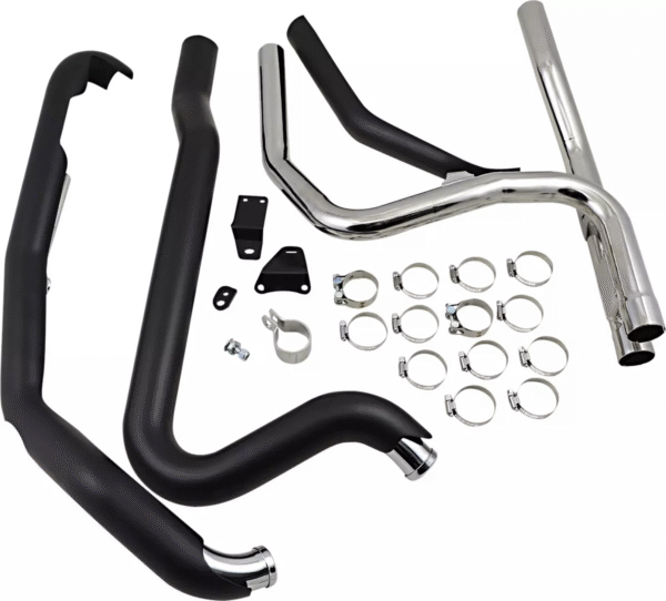 Kolektory wydechowe Cobra ”Powerport Dual” Czarne FLHTCUTG 10-16