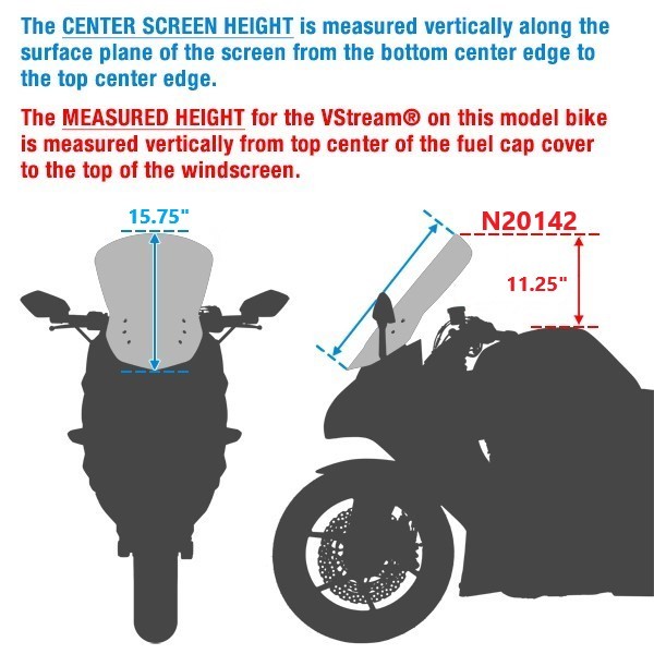 Niska Szyba VStream®do Kawasaki® Z500 - obrazek 2