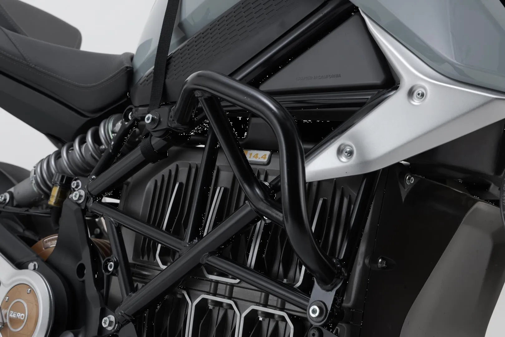 Crash Bar/Gmole SW-Motech czarne Royal Enfield Meteor 350 21-23