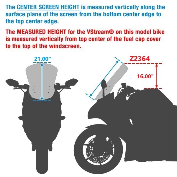 Średnia Szyba VStream+® do BMW R1250R - obrazek 3
