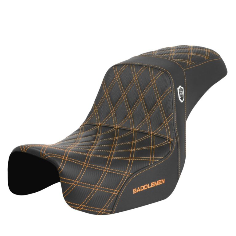 Kanapa siedzenie Saddlemen Pro Series SDC Performance do 2006-2017 do Harley Davidson FXD, FXDWG, FLD Dyna Złota Nić
