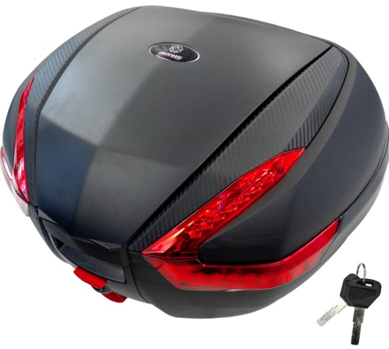 Kufer Moretti MR-888 35L, czarny, czerwony odblask