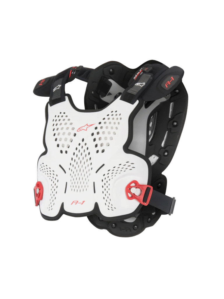 Zbroja buzer A-1 Roost Guard Alpinestars Biało/Czarno/Czerwona