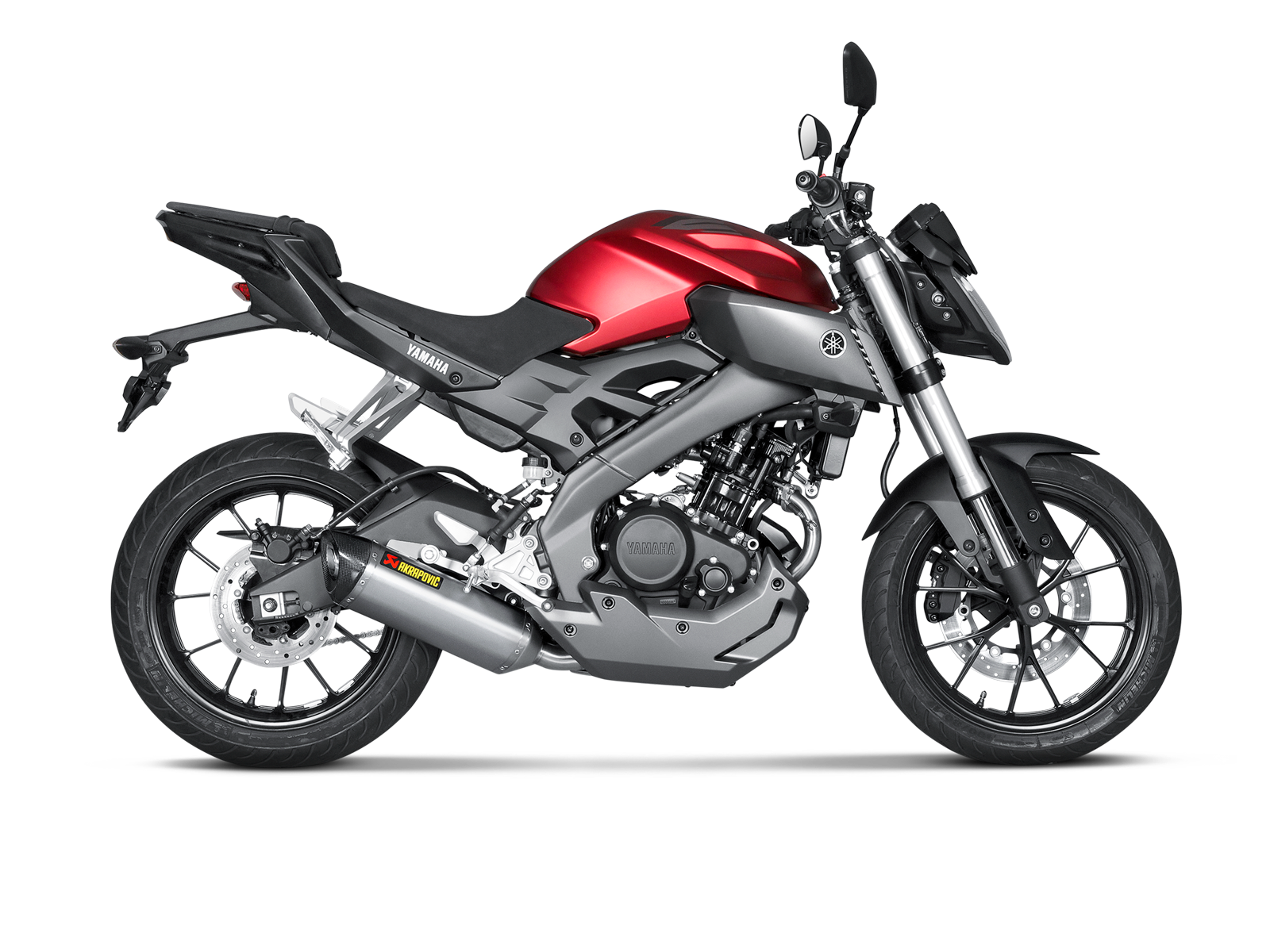 Układ wydechowy Akrapovič Racing Line titanium do Yamaha MT-125 / YZF-R 125 2014-2019 - obrazek 2