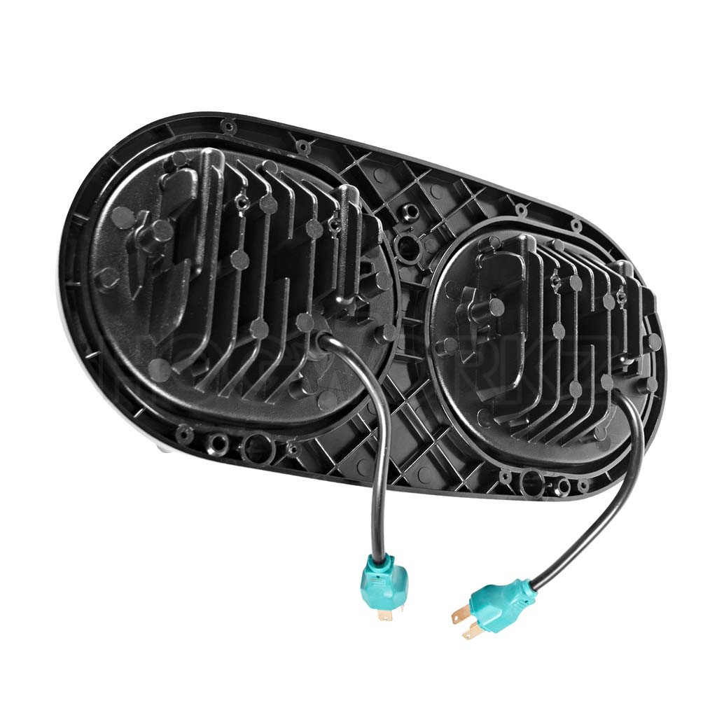 Podwójny reflektor LED HOGWORKZ® HALOMAKER do Harley-Davidson Road Glide ’98–’13 | Czarny - obrazek 4