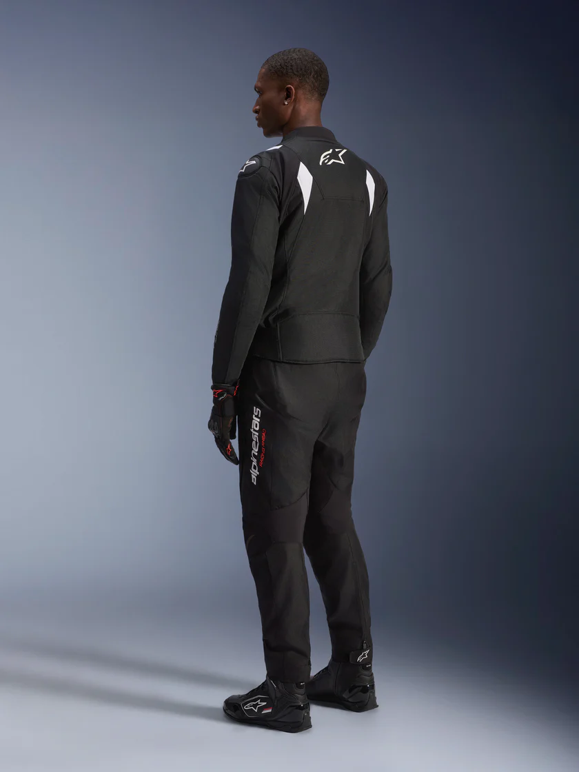 Kurtka Wodoodporna Męska T-SP 1 V2 Alpinestars Czarny/Biały Klasa A - obrazek 4