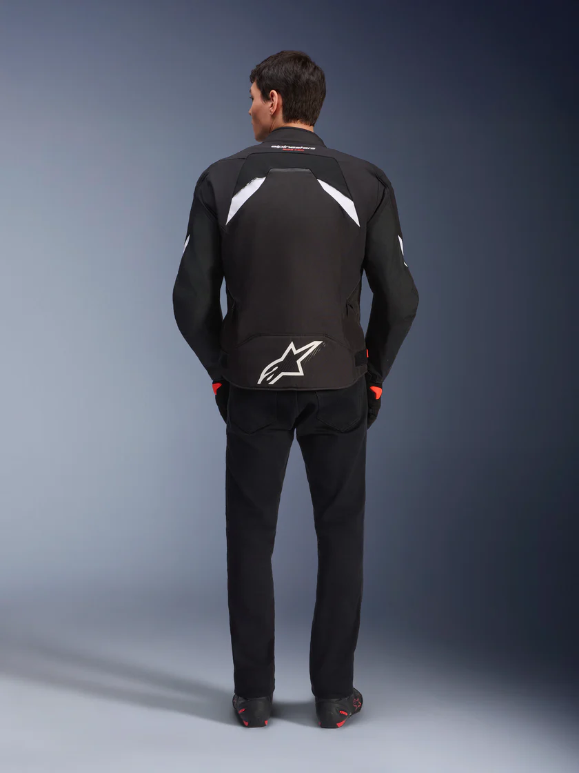 Kurtka Wodoodporna Męska T-GP R V3 Drystar Alpinestars Czarny/Biały Klasa A - obrazek 3