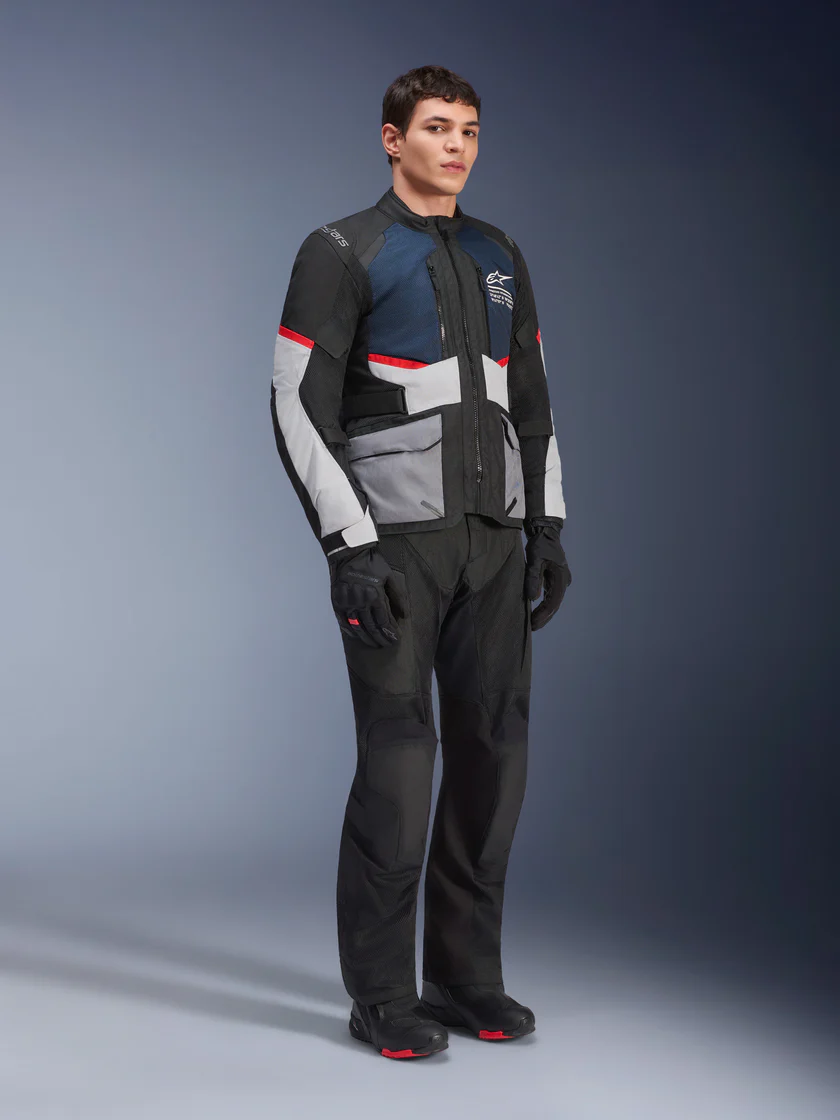 Kurtka Wodoodporna Męska Andes Air Drystar Alpinestars Czarny/Szary/Niebieski Klasa A - obrazek 2