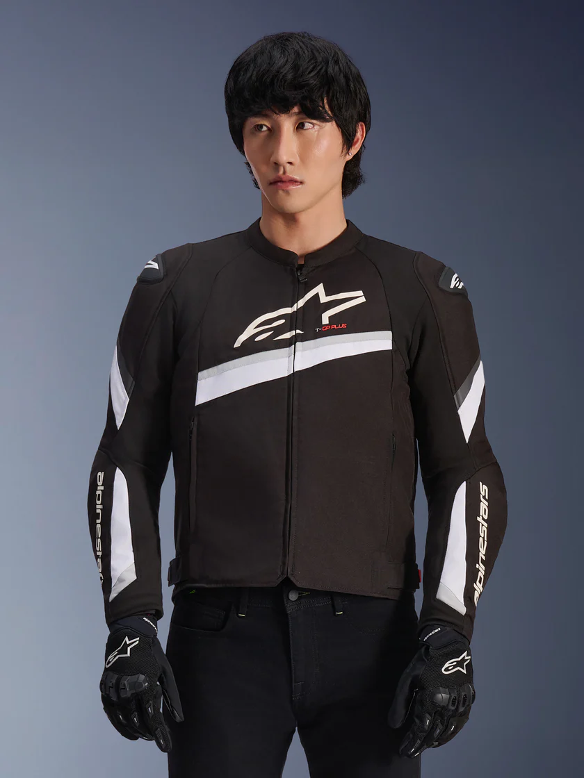 Kurtka Męska T-GP Plus R V2 Alpinestars Czarny/Biały Klasa A