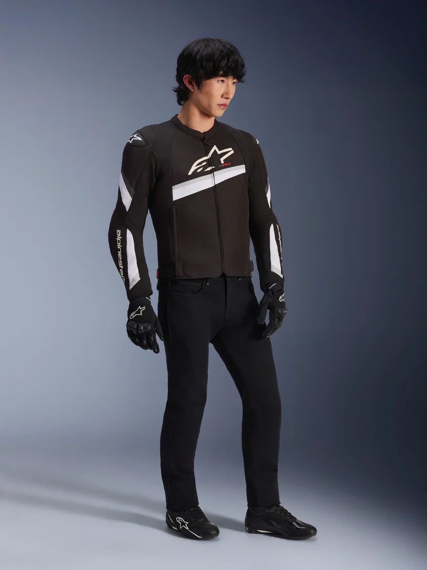 Kurtka Męska T-GP Plus R V2 Alpinestars Czarny/Biały Klasa A - obrazek 2