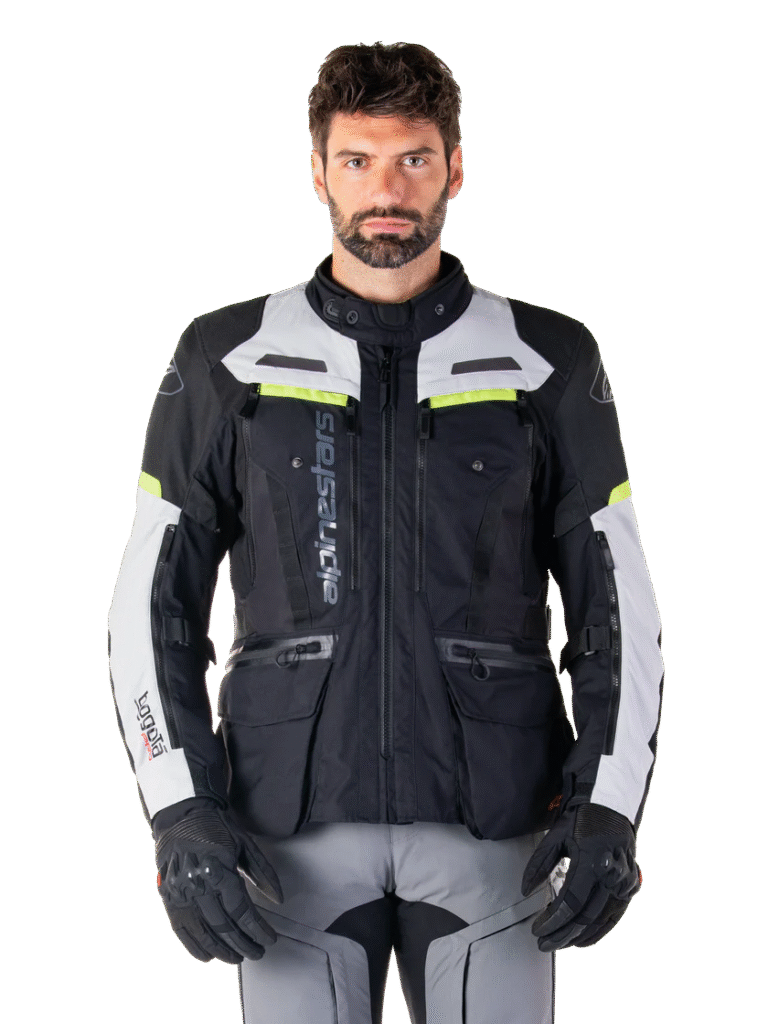 Kurtka Wodoodporna Męska Bogota Pro Alpinestars Czarny/Szary/Żółty Klasa AA