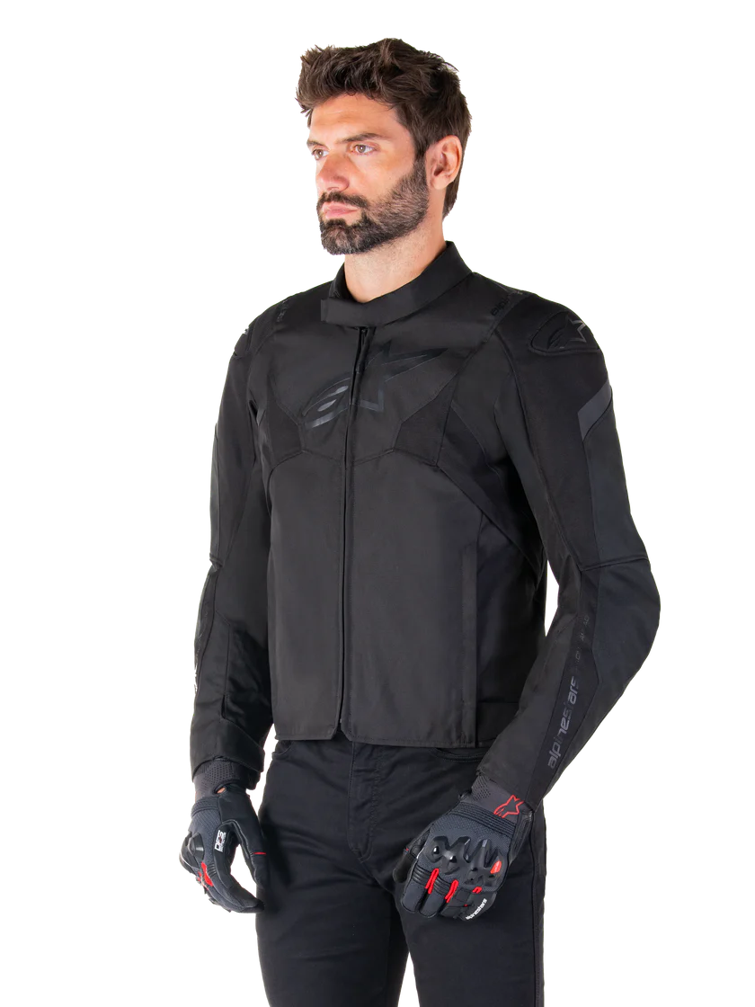 Kurtka Wodoodporna Męska T-Jaws V4 Alpinestars Czarna Klasa A - obrazek 3