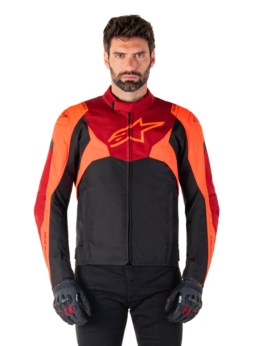 Kurtka Wodoodporna Męska T-Jaws V4 Alpinestars Czarny/Czerwony Klasa A