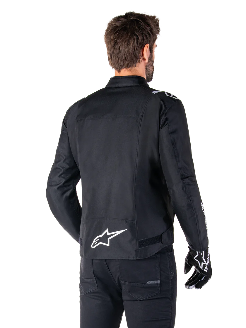 Kurtka Wodoodporna Męska T-SPS V2 Alpinestars Czarny/Biały Klasa A - obrazek 2