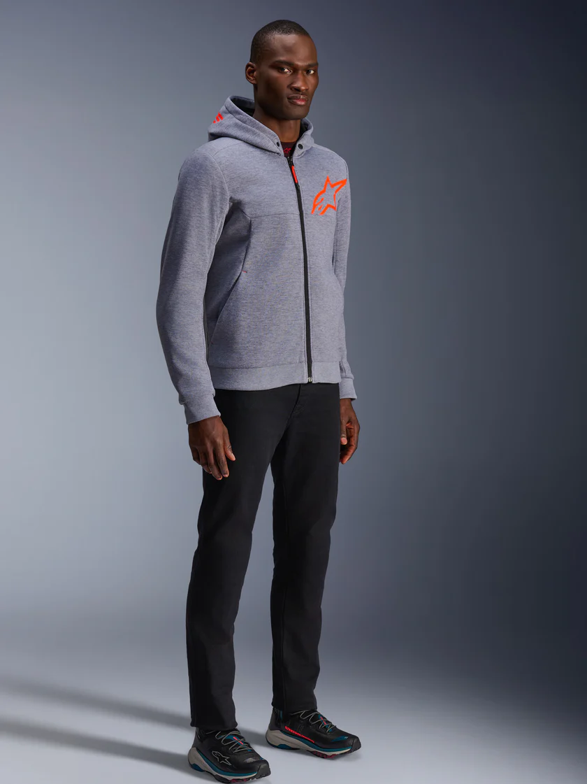 Bluza Męska Chrome V2 Sport Alpinestars Szary/Czerwony Klasa A - obrazek 2