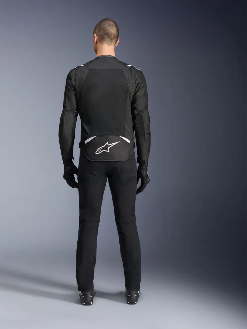 Kurtka Wodoodporna Męska T-SPS Air V2 Alpinestars Czarny/Biały Klasa A - obrazek 2