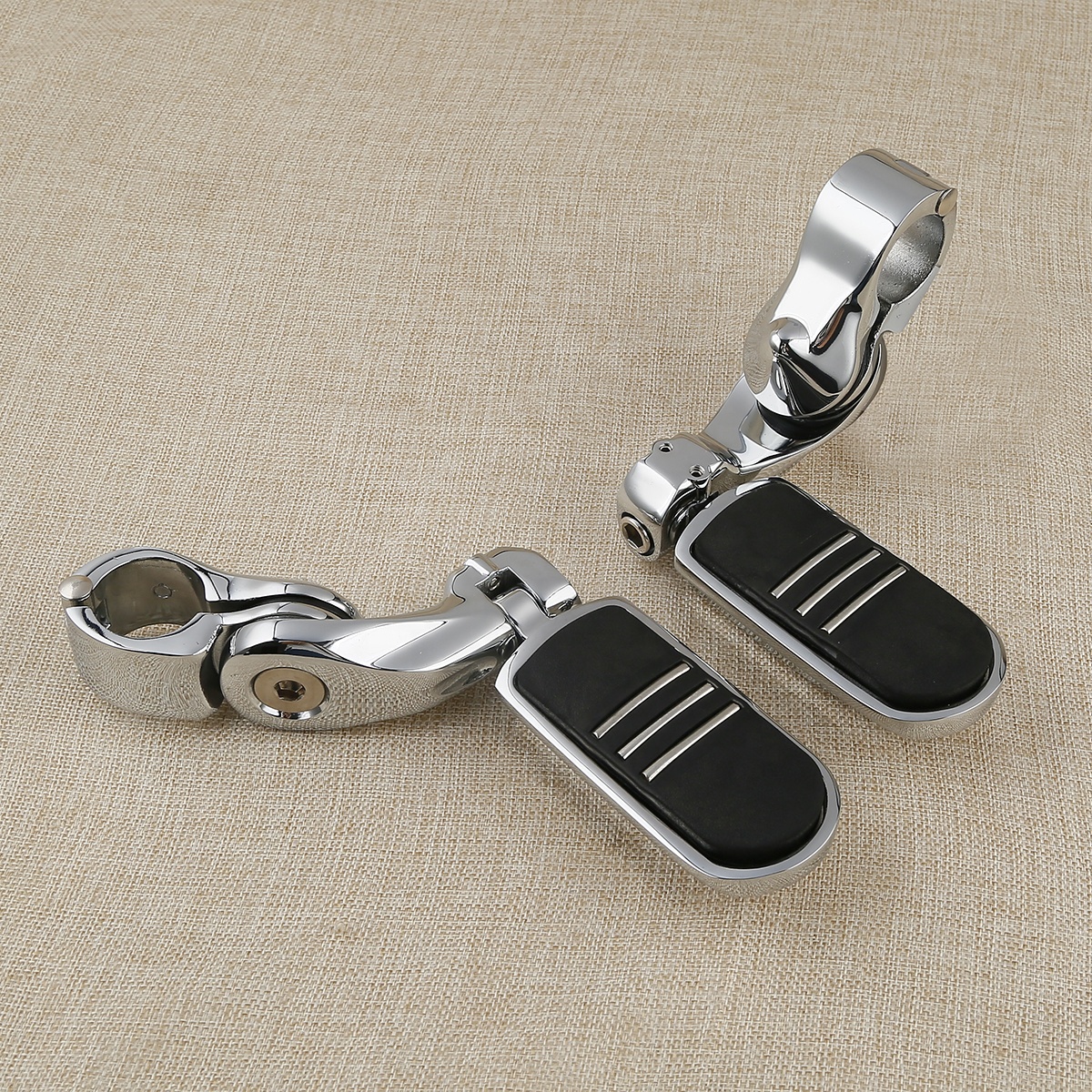 Spacerówki średnie chrom, ramię 10 cm, mocowanie na gmol 32mm - obrazek 2