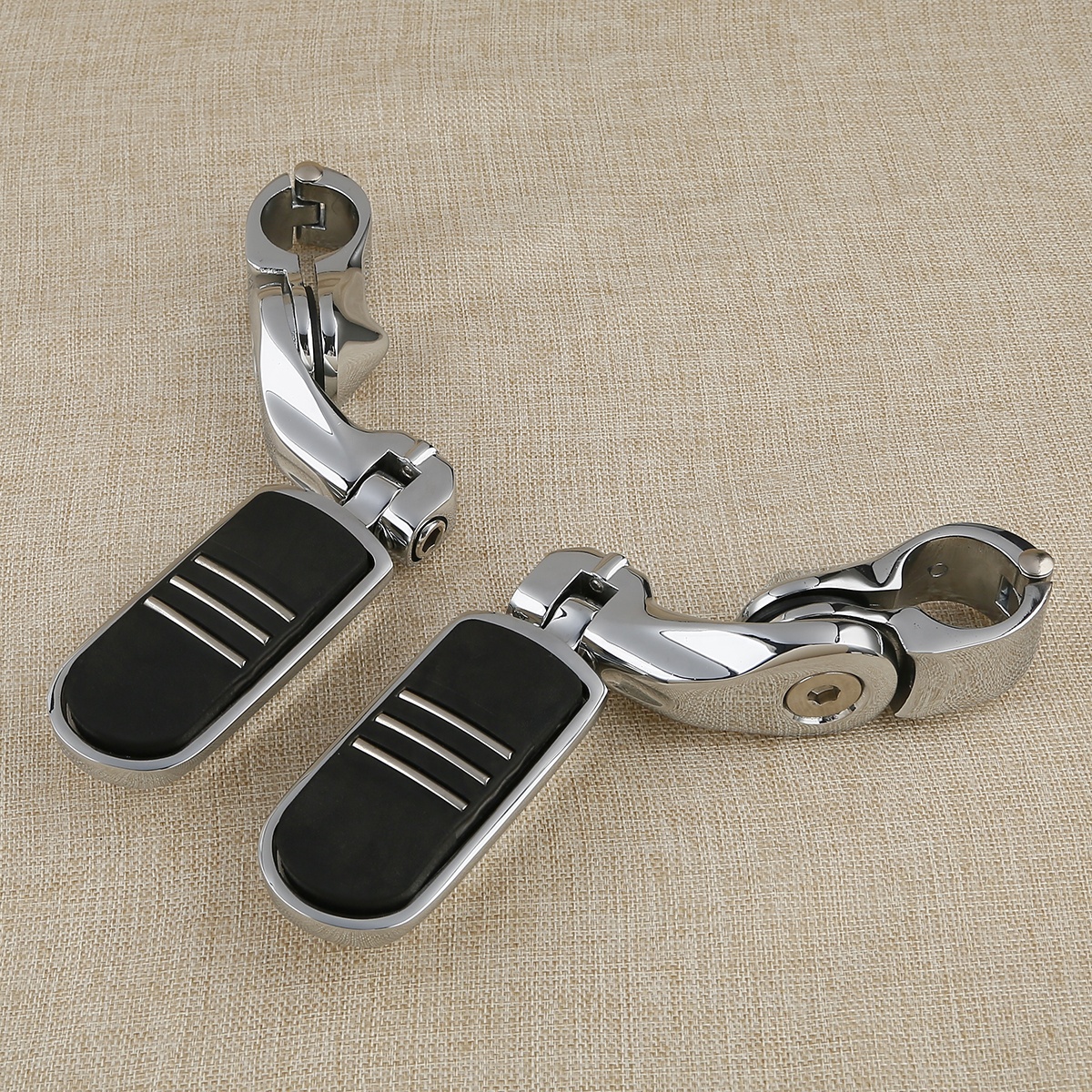 Spacerówki średnie chrom, ramię 10 cm, mocowanie na gmol 32mm