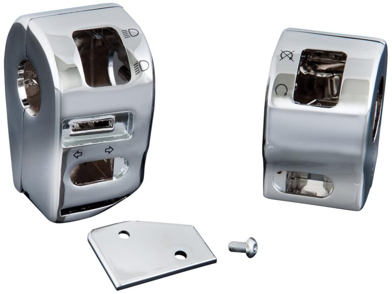 Chromowane obudowy przełączników do Yamaha XVS1100 Drag Star Custom