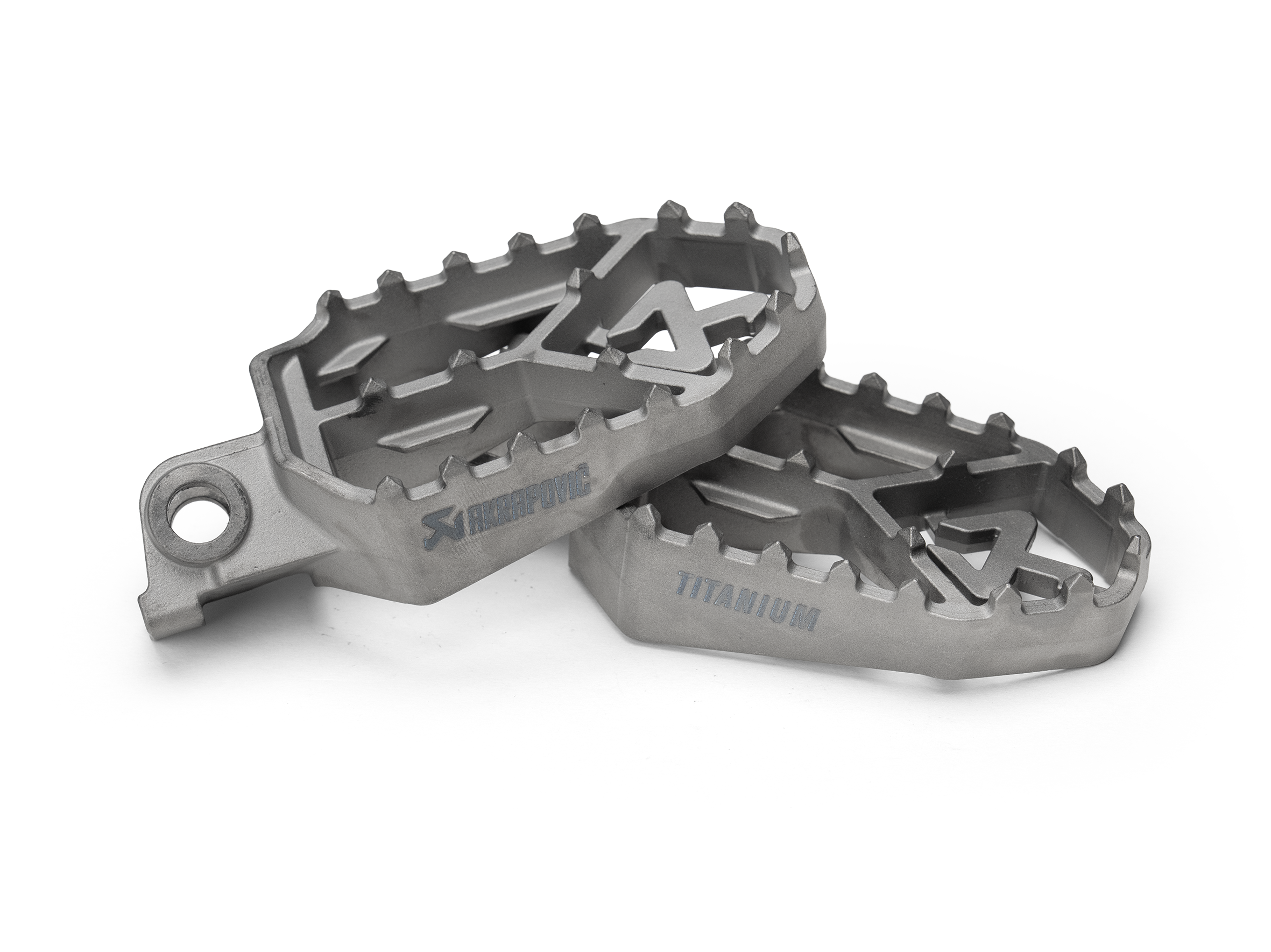 Podnóżki tytanowe Akrapovič Titanium do KTM/HUSQVARNA/GASGAS (przedsprzedaż)