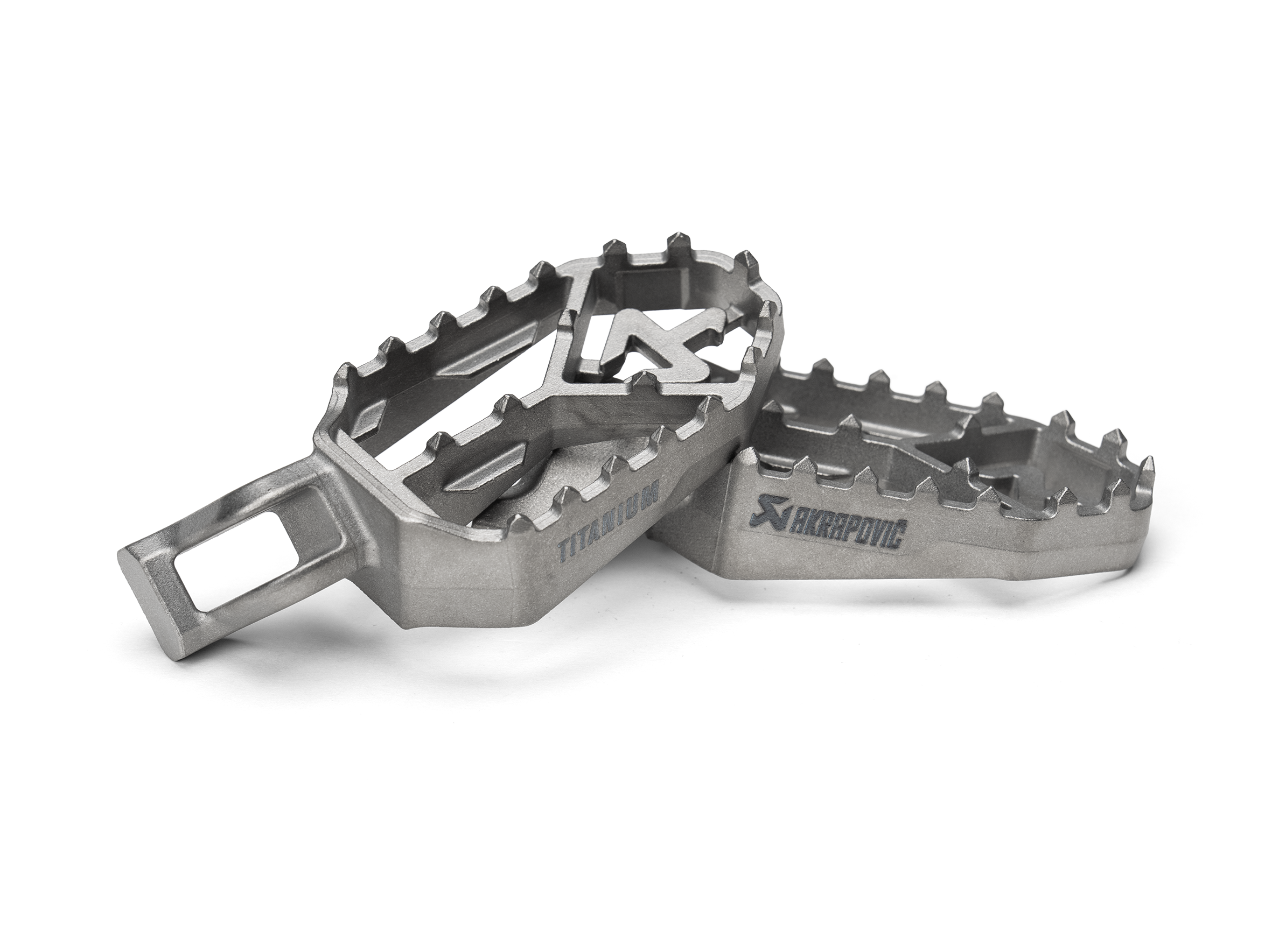 Podnóżki tytanowe Akrapovič Titanium do Triumph Tiger (przedsprzedaż)