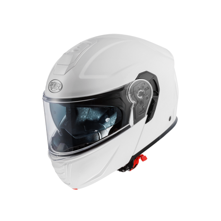 Kask szczękowy Premier Helmets Genius Evo Biały