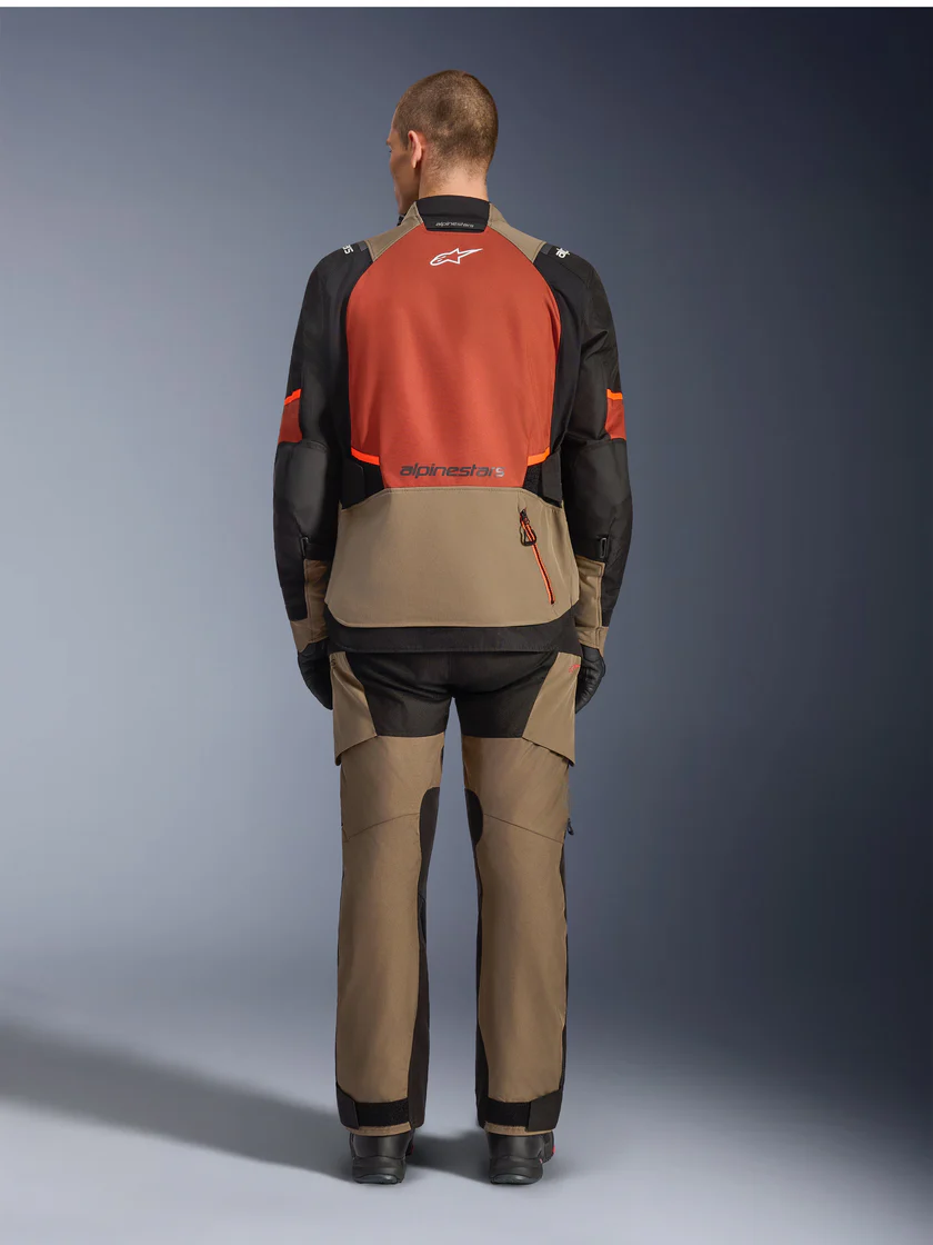 Kurtka Wodoodporna Męska Andes V4 Alpinestars Brązowy/Czarny/Czerwony Klasa A - obrazek 4