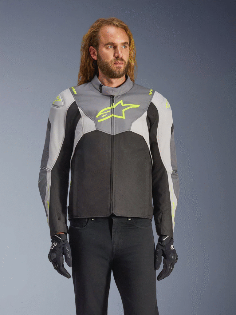 Kurtka Wodoodporna Męska T-Jaws V4 Alpinestars Czarny/Szary Klasa A