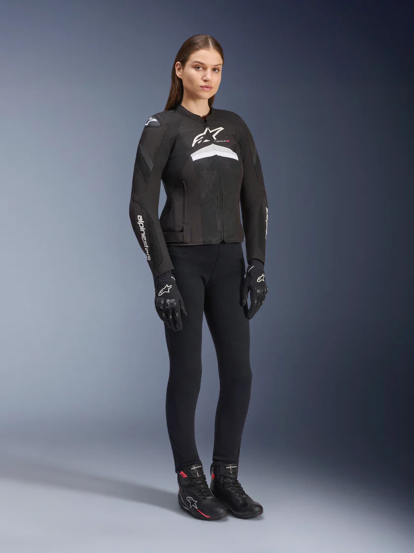 Kurtka Damska Stella T-GP Plus R V4 Airflow Alpinestars Czarny/Biały Klasa A - obrazek 2