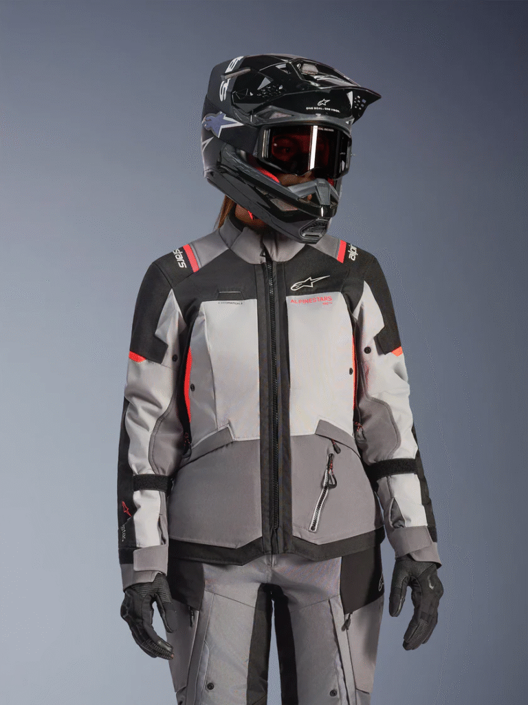 Kurtka Wodoodporna Damska Stella Andes V4 Alpinestars Czarny/Szary/Czerwony Klasa A