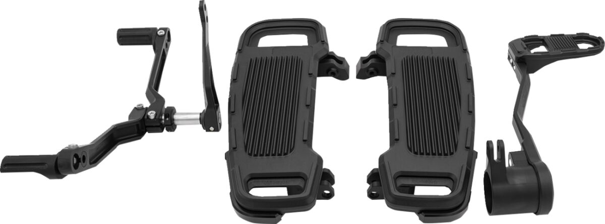 Komplet podestów kierowcy z dźwigniami Czarny Drag Specialities x Gilles do Harley-Davidson Touring - obrazek 2