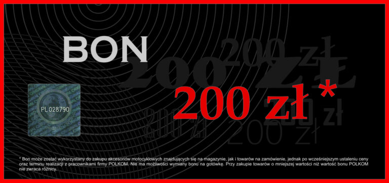 Bon podarunkowy o wartości 200 zł