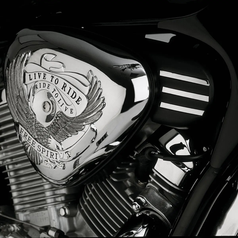 Zestaw chromowanych akcentów na obszar filtra powietrza do Honda VT600C Shadow VLX