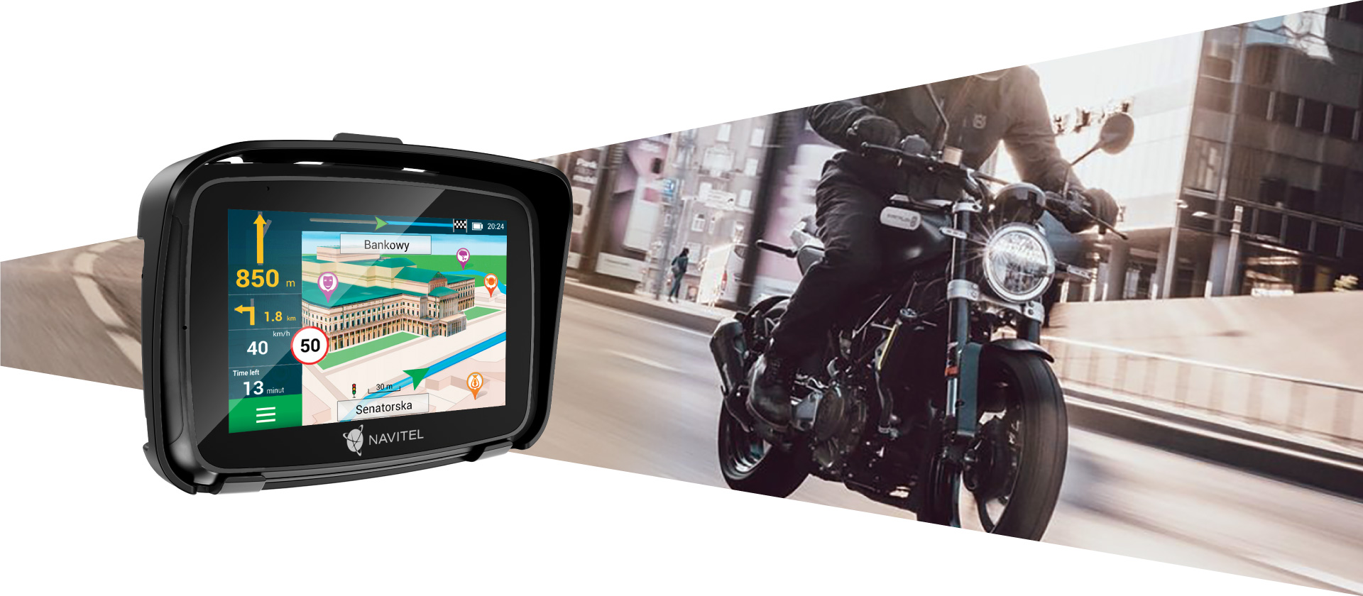 Nawigacja motocyklowa NAVITEL G590 Moto - obrazek 7