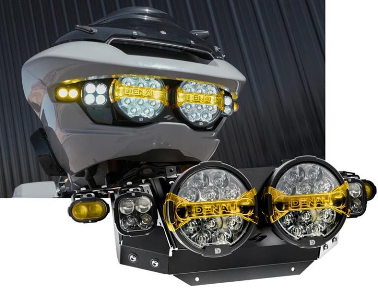Kompletny zestaw reflektorów Full Deck z oświetleniem Denali do Harley-Davidson Road Glide '24+
